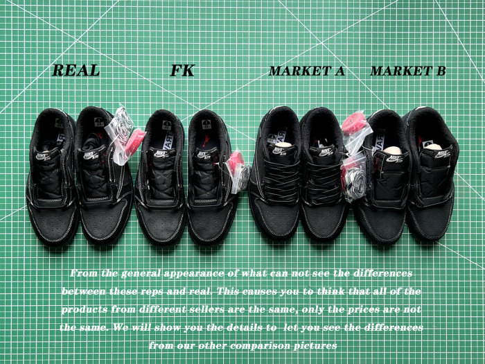 Travis Scott x Nike Air Jordan 1 Low OG “Black/Phantom”  (LN5 A1 Batch)