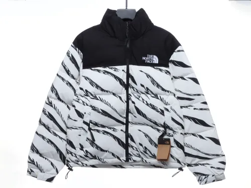 White 'ZebraLogoPattern' Down Jacket