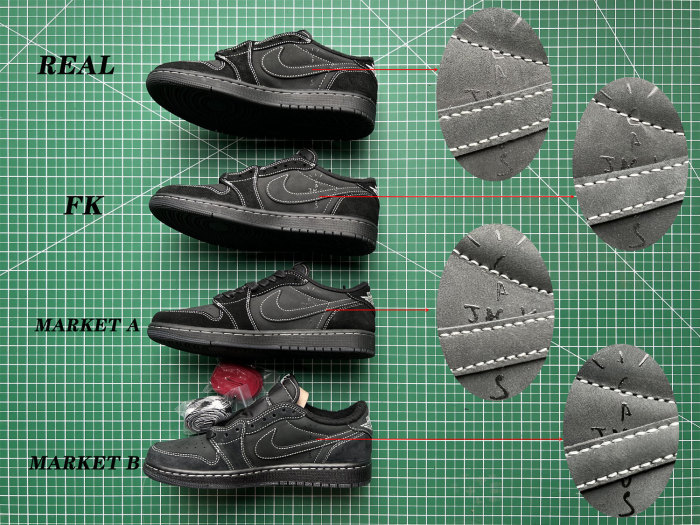 Travis Scott x Nike Air Jordan 1 Low OG “Black/Phantom”  (LN5 A1 Batch)