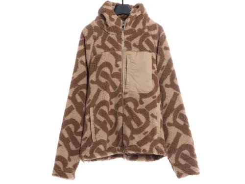 BBy Teddy Sherpa Print Zipper Jacket 2022