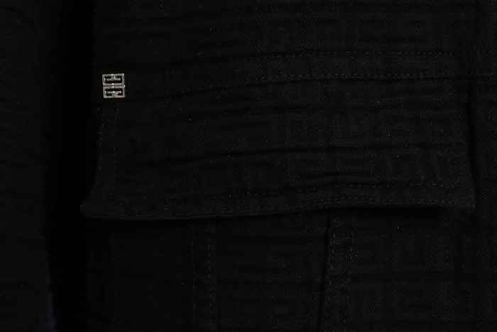Giv3nchy dog head denim jacket 2022