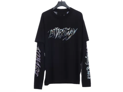 GVC X BSTROY 22FW joint metal printing fake two long-sleeved T-shirts