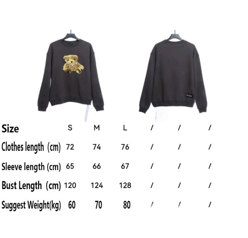 W3LL embroidered bear crew neck sweatshirt