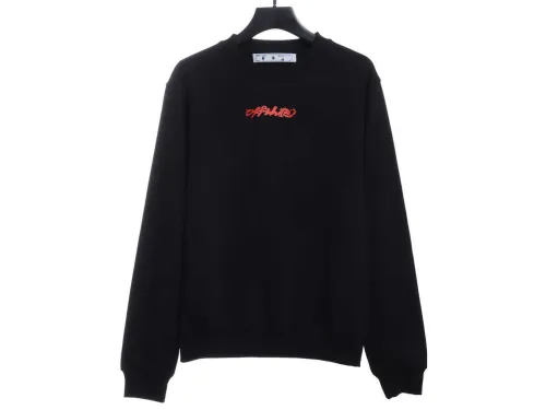 OFFWHITE (OW) environmental limited logo red arrow sweatshirt