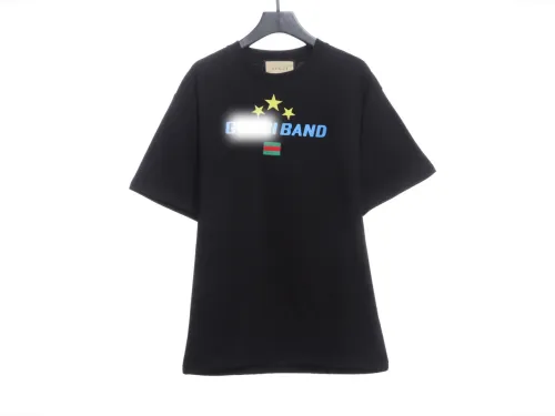 Guc1 BAND star embroidery short sleeves