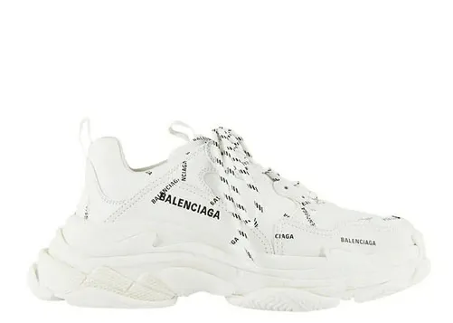 Balenciag* Triple S Trainer 'Allover Logo - White'