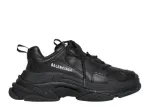 Balenciag* TRIPLE S SNEAKER IN LEATHER BLACK