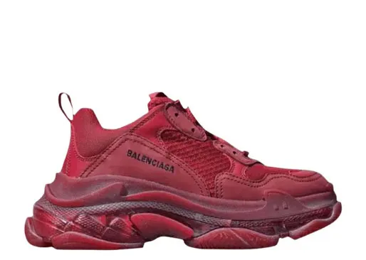 Balenciag* Triple S Burgundy Red