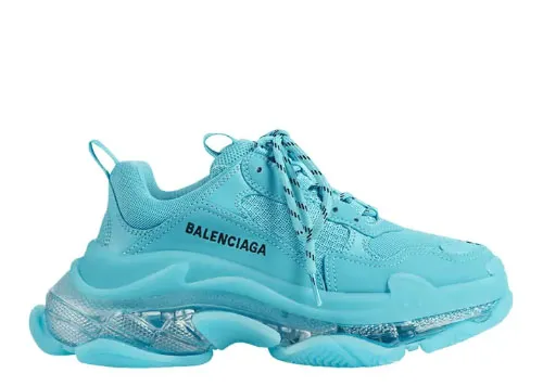 Balenciag* Wmns Triple S Sneaker 'Clear Sole - Turquoise'