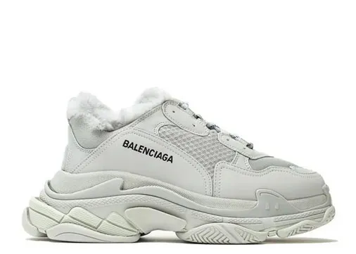 Balenciag* Triple S Trainer 'Grey White' Plush Grey