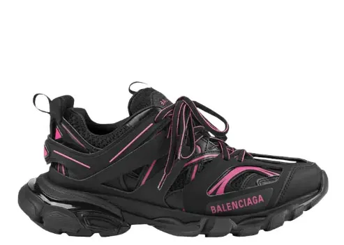 Balenciag* Wmns Track Sneaker 'Black Neon Pink'