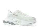Balenciag* Wmns Triple S Sneaker 'White And Silver'