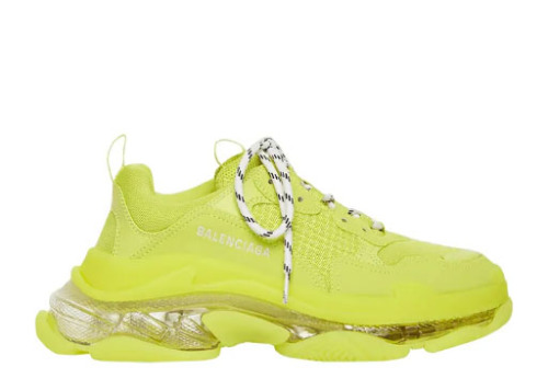 Balenciag*  Triple S Sneaker 'Clear Sole - Fluo'