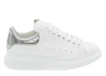 Alexande* McQuee* Oversized Sneaker 'Silver Crocodile'
