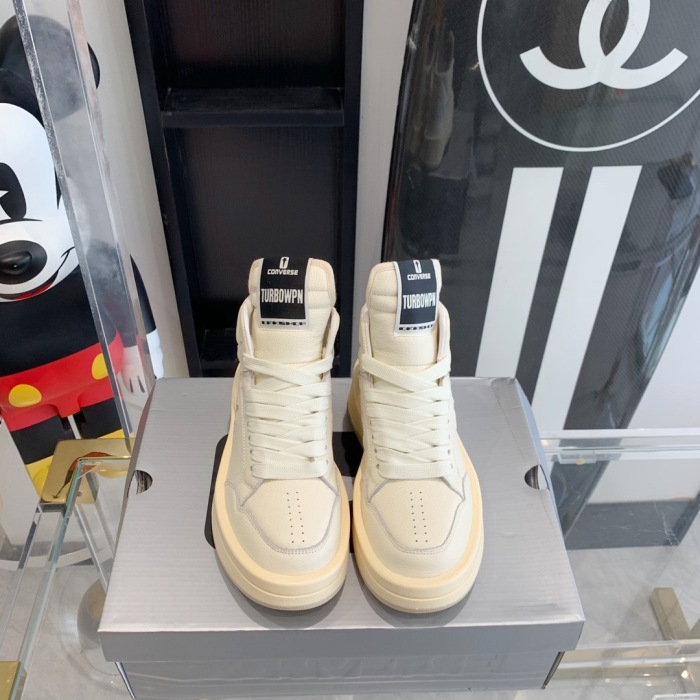 R!ck Ow3ns x Converse TURBOWPN White