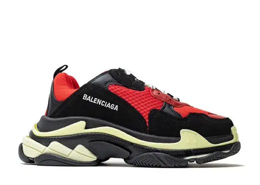 Balenciag* Triple S Sneaker 'Black And Red'