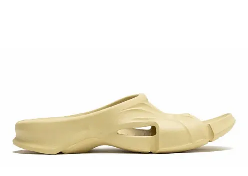 Balenciag* Mold Slide Sandal Beige