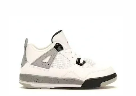 Air Jordan 4 Retro White Cement Toddler
