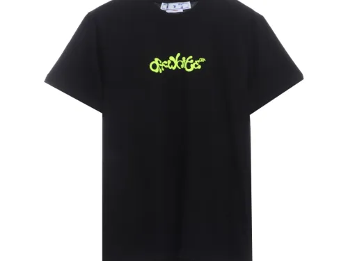 OW green paint letter arrowhead short sleeves