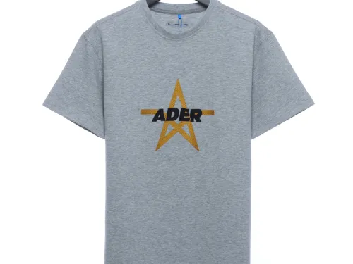 ADER pentagram embroidered short sleeves