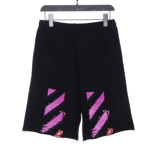 OW purplish red twill shorts
