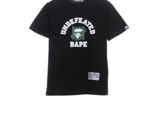 BAPE co-signed UDF camouflage five-bar short sleeves