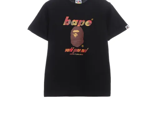 BAPE ape head crazy world series short sleeves