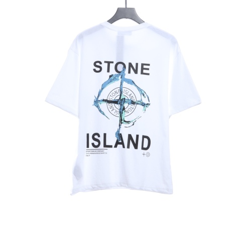 Stone Island Stone island ruins compass printing short sleeves
