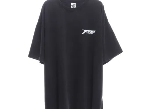 FAR.ARCHIVE Washed Letter Print Short Sleeve T-Shirt