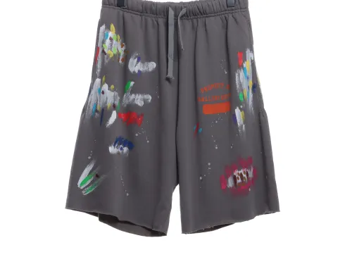GALLERY DEP hand-painted graffiti splash ink curly edge destruction shorts