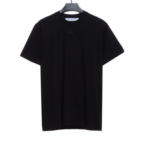 OW overlapping arrowhead pattern printing short sleeves