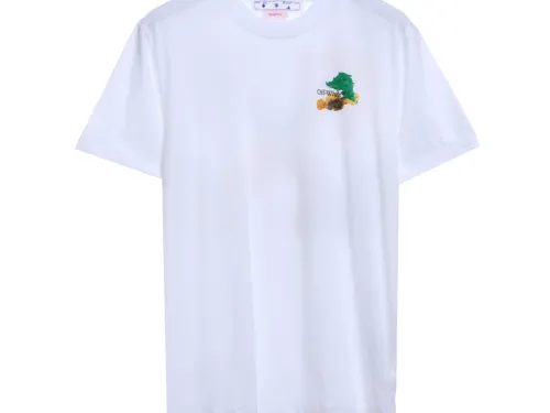 OW Environmental Protection Ink hand-painted graffiti short sleeves