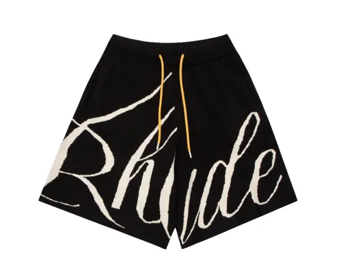 Rhud3 2023ss men's and women's knitted jacquard alphabet shorts