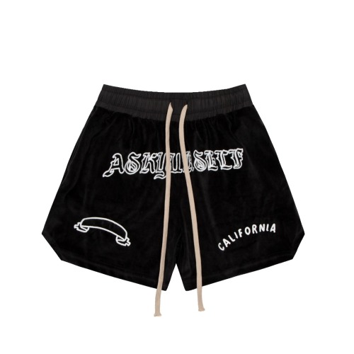 Letter high street flocking shorts