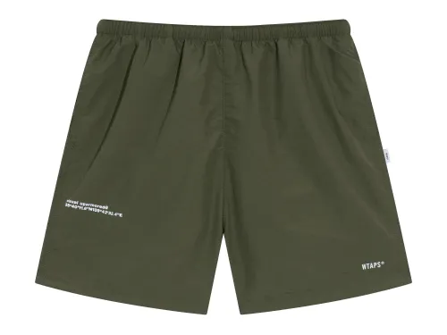 WT@PS Japanese nylon quick-drying rope casual loose beach shorts