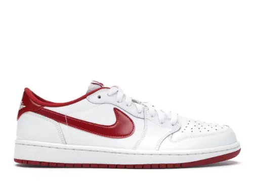 Air Jordan 1 Retro Low White Varsity Red