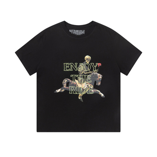 Travis Scott Concert retro art letter printing short sleeves