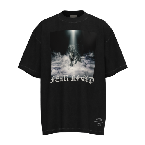 Fear Of God / Essentials style Vintage style Pentium Pegasus printing short sleeves