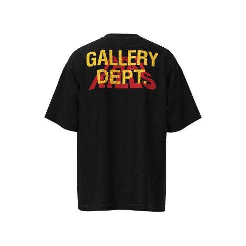 Gallery Dep Retro black-and-white TV set printing and washing to make old short sleeves