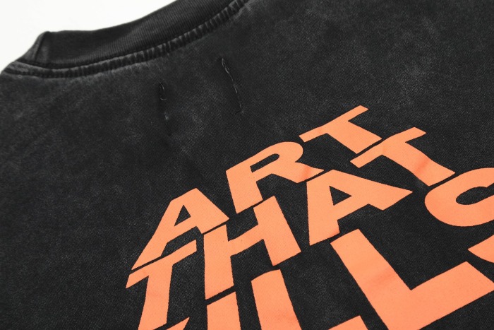 Gallery Dep ATK interesting letter printing washing to make old retro short sleeves