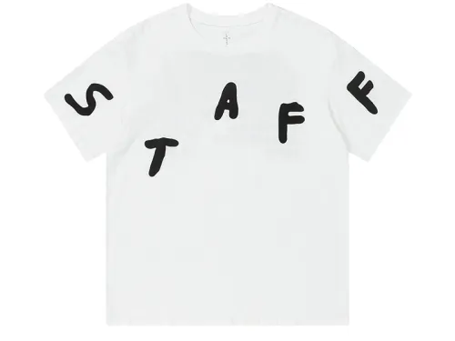 Travis Scott Cactus Jack Fesrival Staff Tee rap tour short sleeves