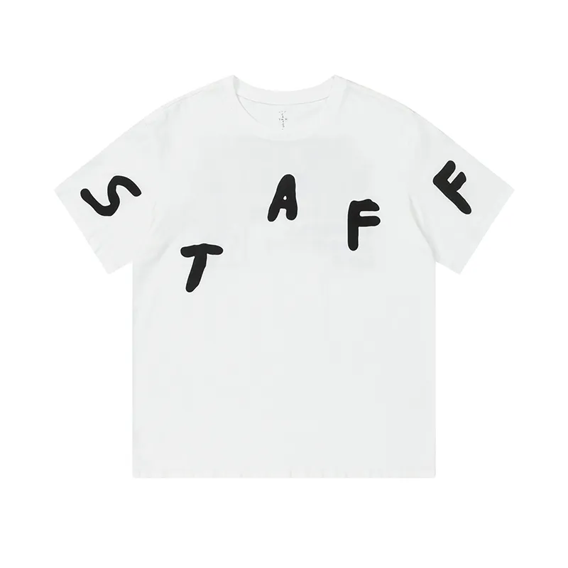 Travis Scott Cactus Jack Fesrival Staff Tee rap tour short sleeves