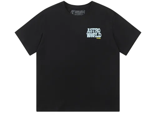 Travis Scott Cactus Jack Astroworld Staff head printing short sleeves
