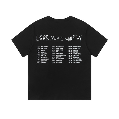 Travis Scott Cactus Jack Astroworld Logo solid color letter printing short sleeves