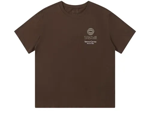 Travis Scott Solid color letter pattern printing short sleeves