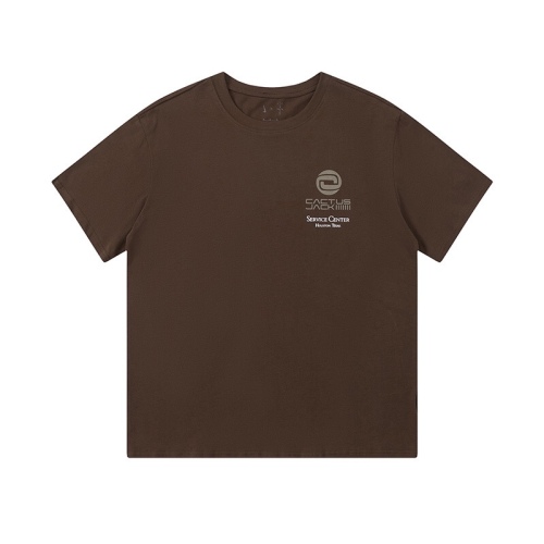 Travis Scott Solid color letter pattern printing short sleeves