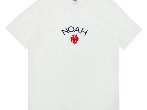 N0ah classic rose embroidery short sleeves