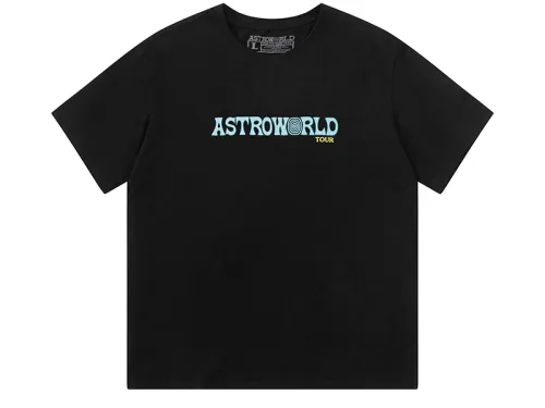 Travis Scott Cactus Jack Astroworld portrait printing short sleeves