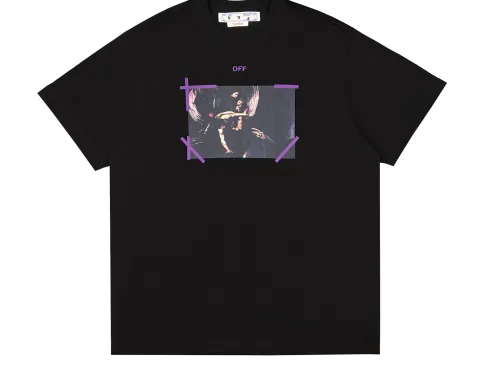 Ow Purple Arrow religious short sleeves