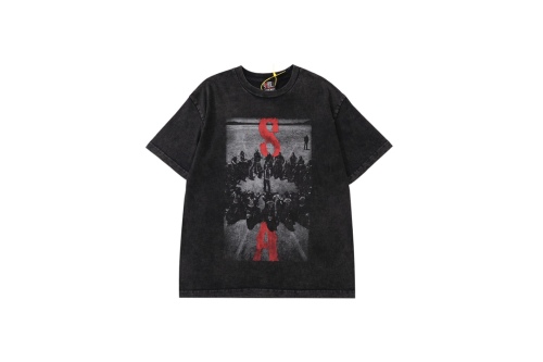 VINTAGE The son of chaos makes old retro printed short-sleeved T-shirts